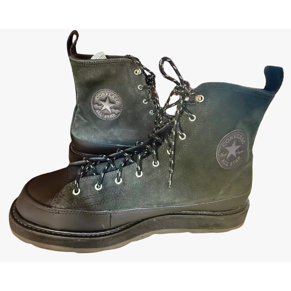 Converse Chuck Taylor All Star Mens Boot Black Nubuck Leather Lug Sole S 12